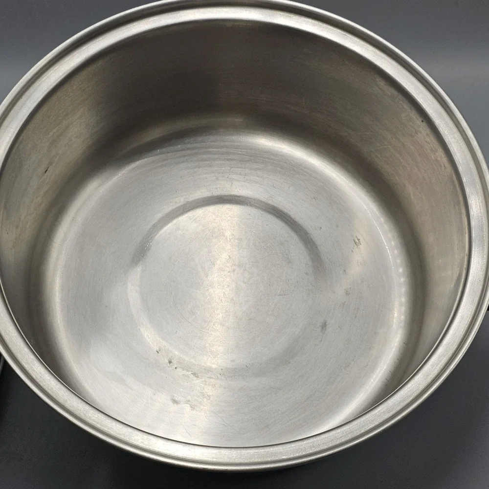 Vintage Regal Pyro 3 Ply 18-8 Stainless Steel 5 Qt Stock Pot & Lid Made USA